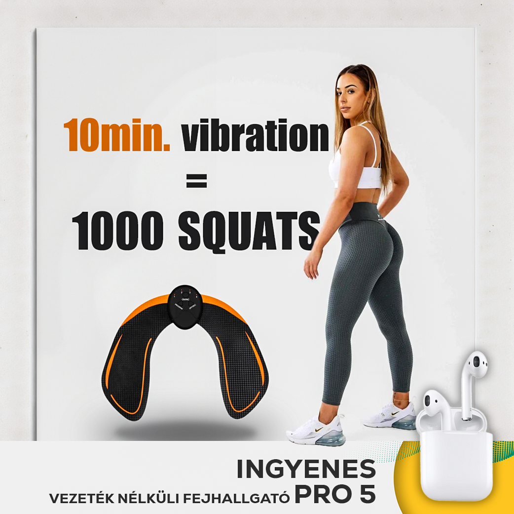 EMS Tréner csípőre és fenékre + INGYENES Vezeték nélküli fejhallgató Pro 5