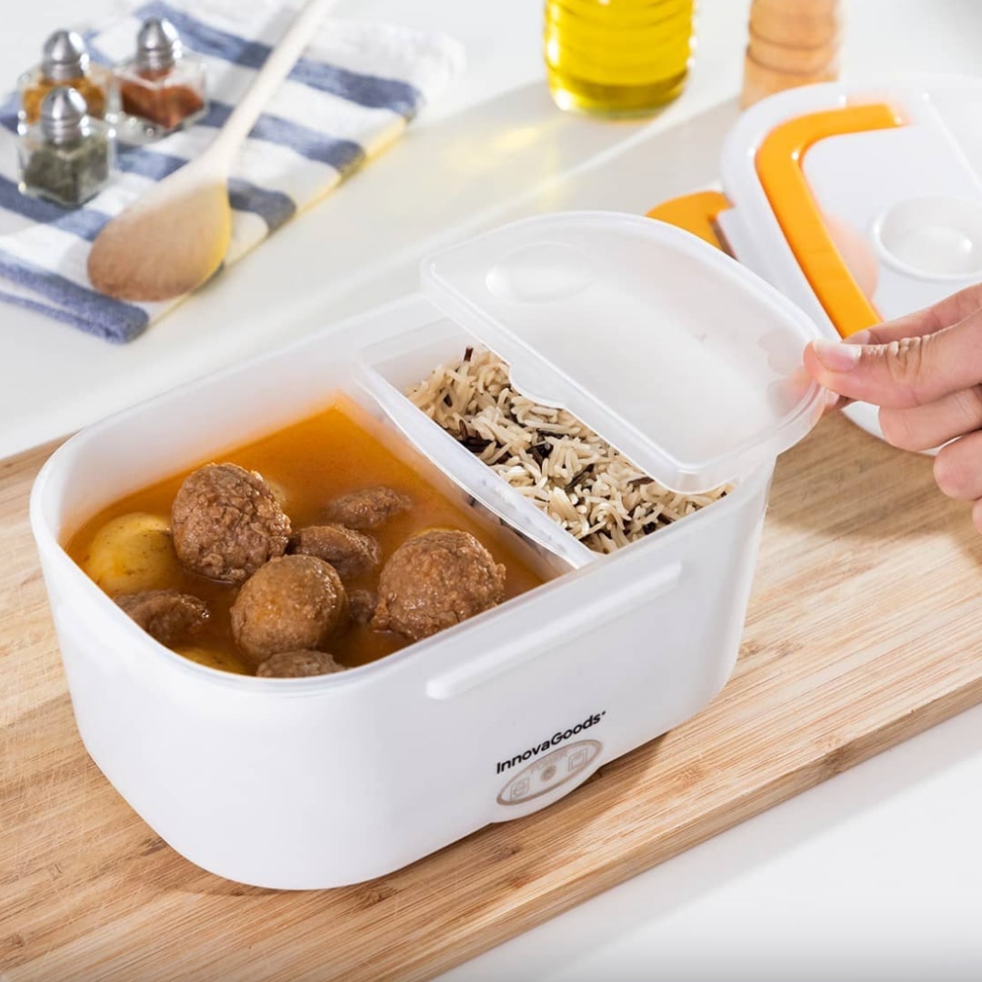 Hordozható elektromos ételmelegítő doboz