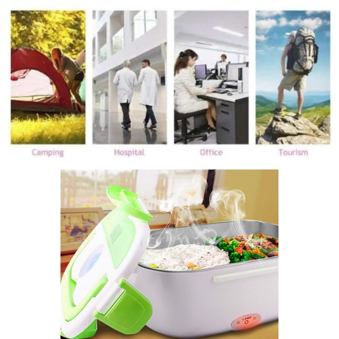 Hordozható elektromos ételmelegítő doboz