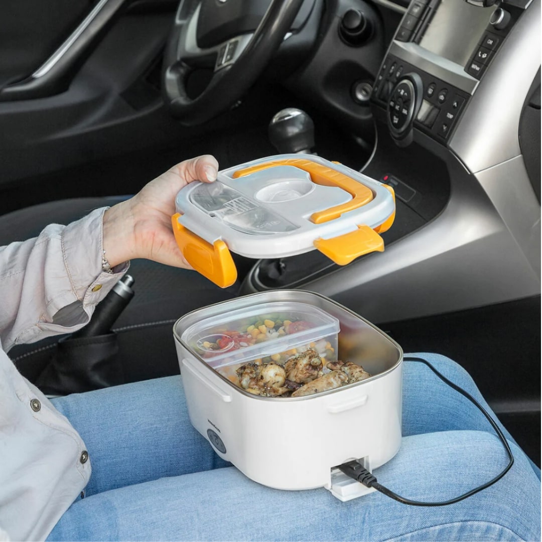 Hordozható elektromos ételmelegítő doboz