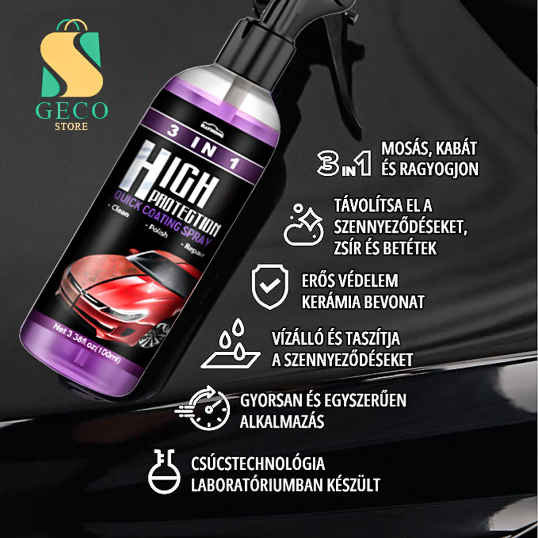 Kerámia bevonat autókhoz 3 az 1-ben