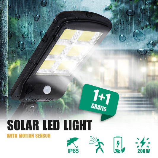 Solar LED lámpa 200W 1+1 Ingyenes