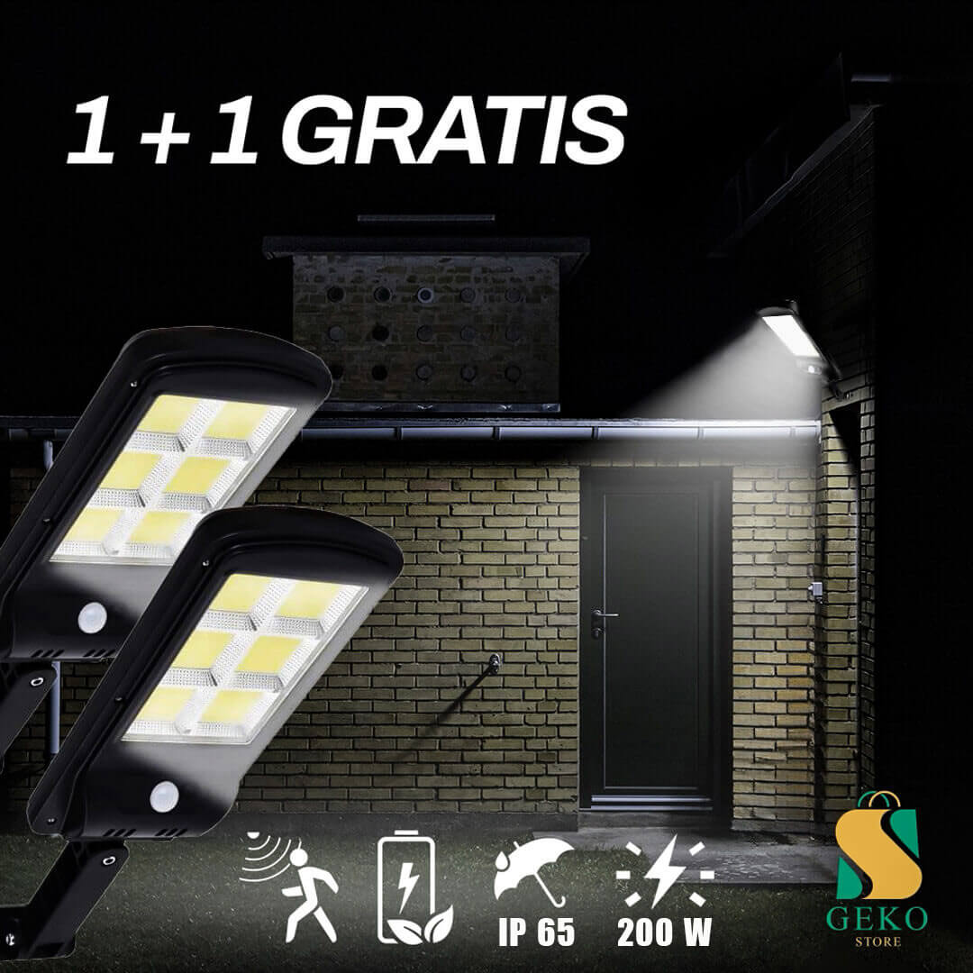 Solar LED lámpa 200W 1+1 Ingyenes